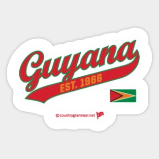 Guyana Ultimate Script Sticker